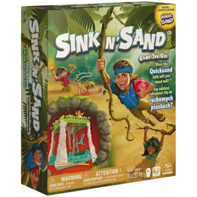 Kinetic Sand: Sink 'N Sand Futóhomok társasjáték – Spin Master