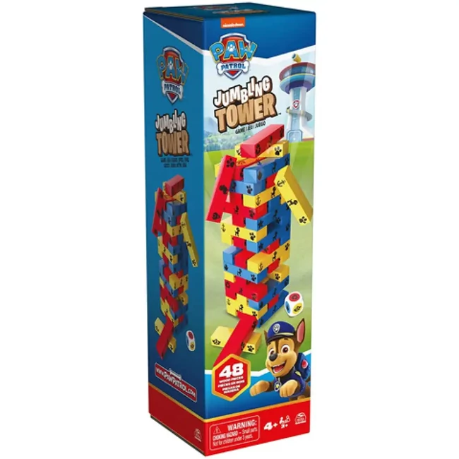 Mancs őrjárat: Színes toronyépítő jenga játék – Spin Master