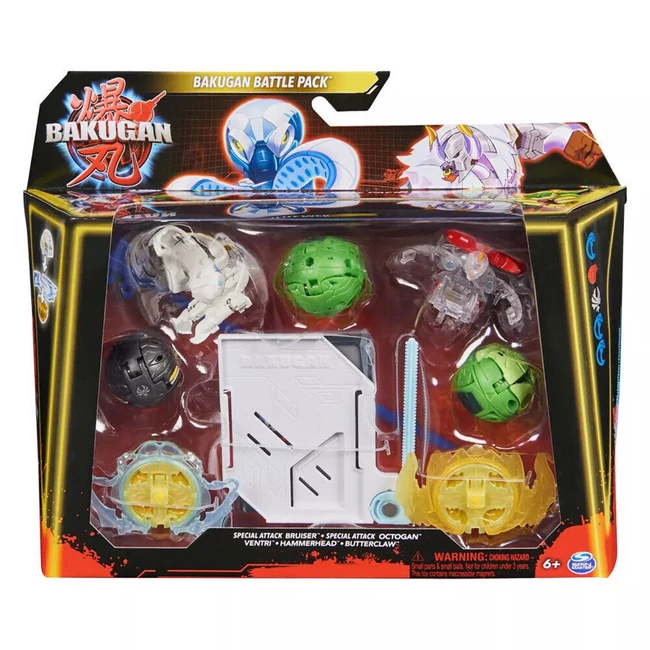 Bakugan Battle Pack: Special Attack Bruiser – Octogan – Ventri – Hammerhead – Butterclaw harci csomag – Spin Master
