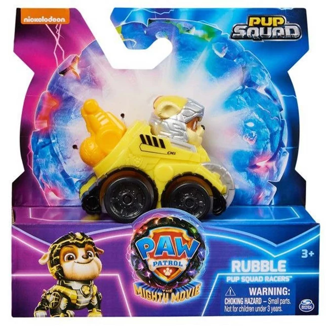 Mancs Őrjárat A Szuperfilm: Pup Squad Racers Rubble minifigura járművel – Spin Master
