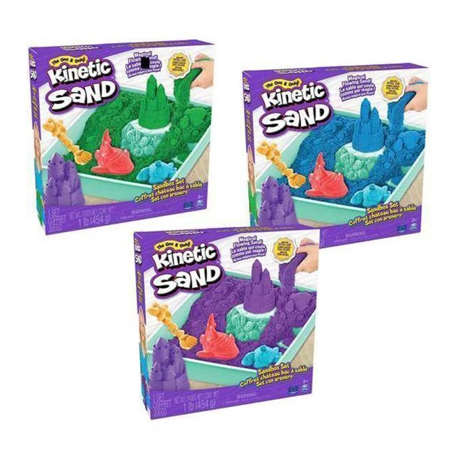 Kinetic Sand: Sandbox homokgyurma 454g többféle változatban – Spin Master