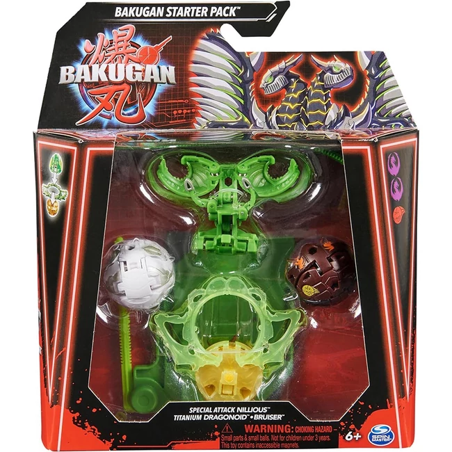 Bakugan Battle Pack: Special Attack Nillious – Titanium Dragonoid – Bruiser harci csomag – Spin Master