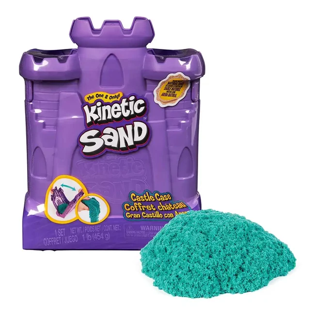 Kinetic Sand: Castle Case homokgyurma szett 454g – Spin Master