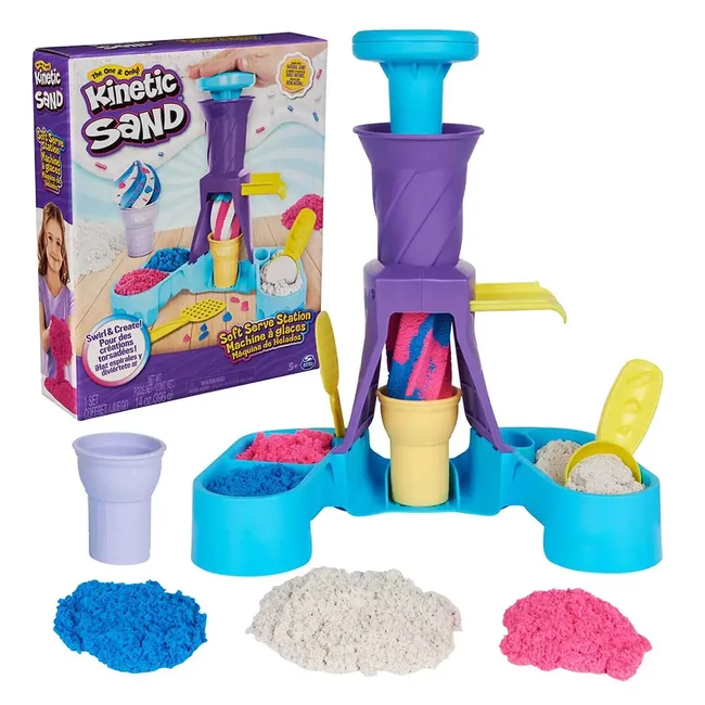 Kinetic Sand: Fagyikészítő homokgyurmás játékszett 396g – Spin Master