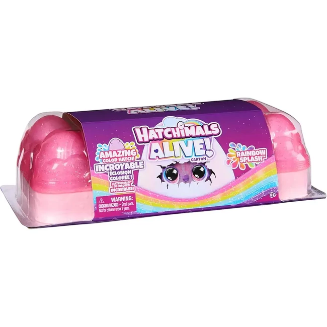 Hatchimals Alive!: Tojástartó meglepetés figurákkal – Rainbow Splash – Spin Master