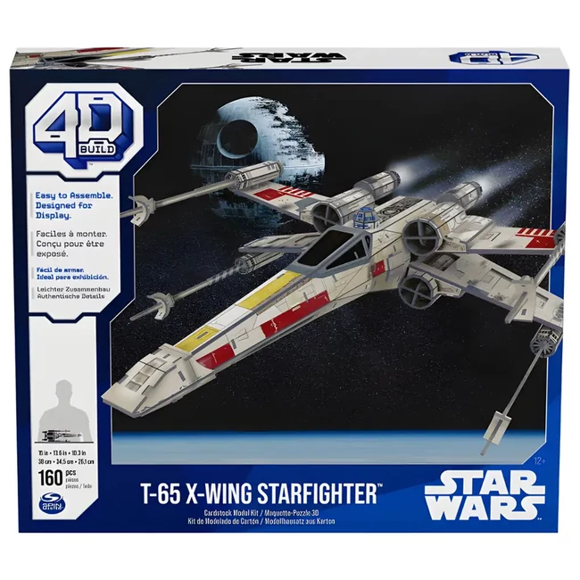 Star Wars: T-65 X-wing Starfighter űrhajó 4D 160 db-os puzzle – Spin Master