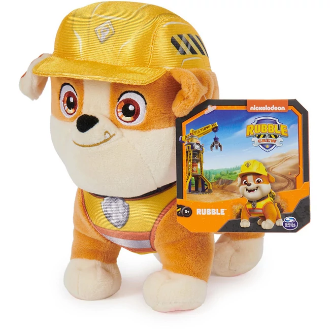Mancs őrjárat: Rubble és csapata Rubble plüss 19 cm- Spin Master