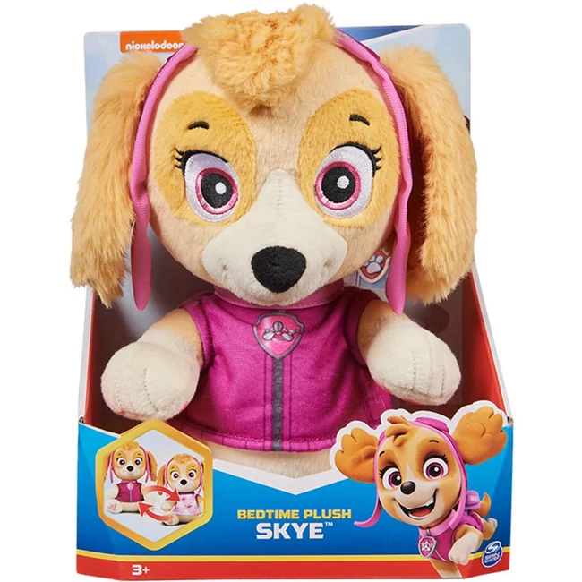 Mancs őrjárat: Skye alvós plüss figura kifordítható ruhában 25 cm – Spin Master