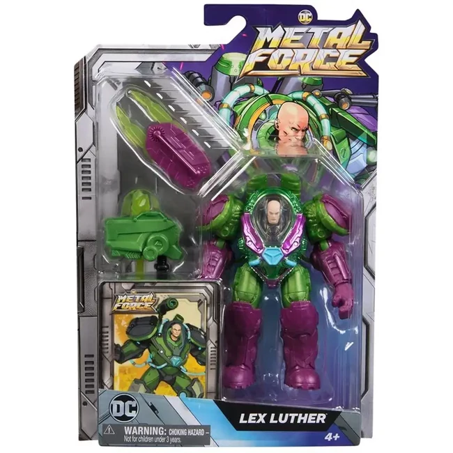 DC Metal Force Lex Luther játékfigura felszereléssel – Spin Master