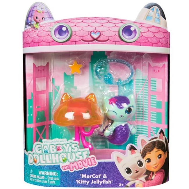 Gabi babaháza mozi – Mercat És Kitty Jellyfish 2-es figura csomag – Spin Master