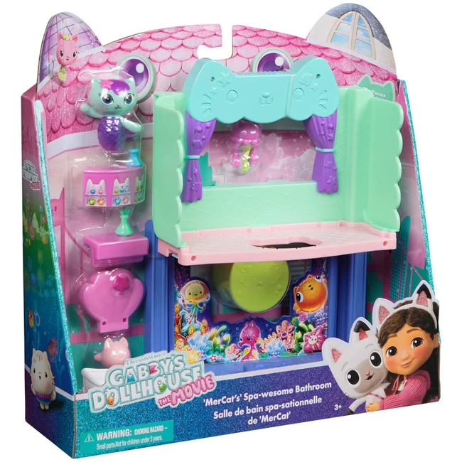 Gabi babaháza mozi: Szirénke fürdőszobája játékszett – Spin Master