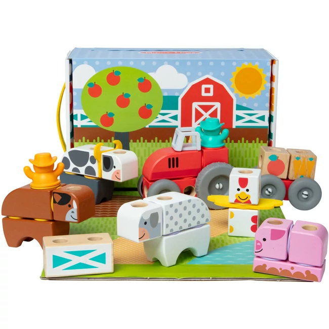 Blockables: Farm fa építőjáték - Melissa &amp; Doug