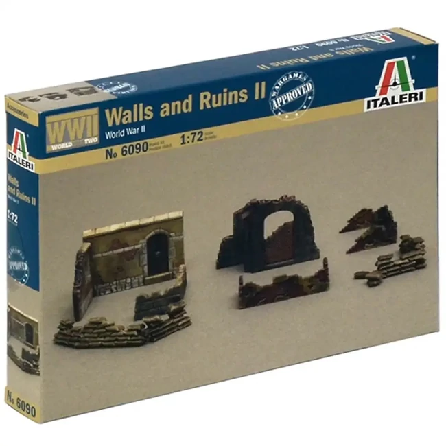 Italeri 1/72 Falak és romok dioráma szett