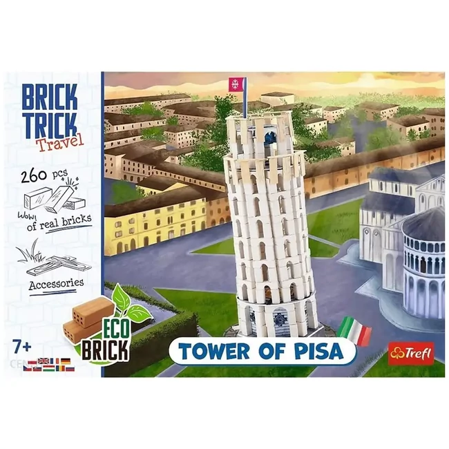 Brick Trick Téglából építünk: Pisai Ferde torony építőjáték – Trefl