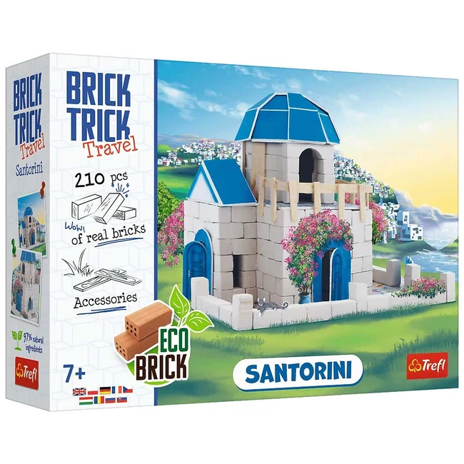 Brick Trick téglából építünk: Santorini 210 darabos építőjáték - Trefl