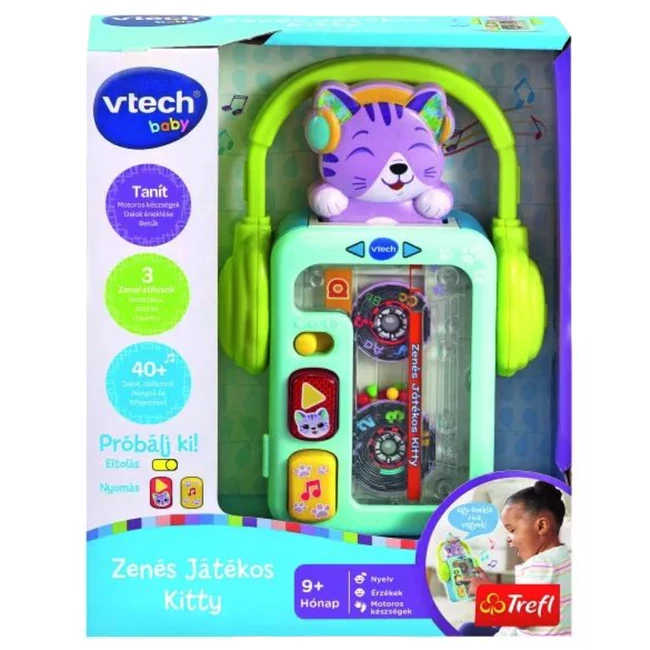 Walkman formájú cicás bébijáték – V-Tech