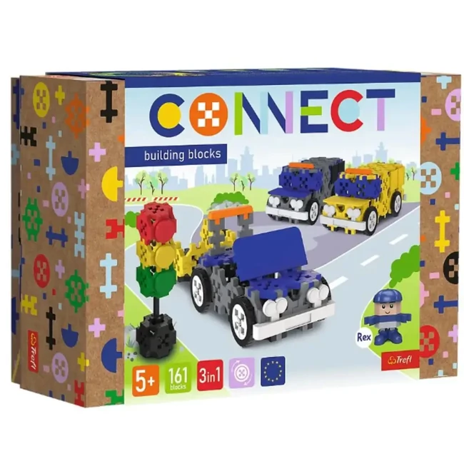 Connect: Mentőjárművek 161 db-os építőjáték – Trefl