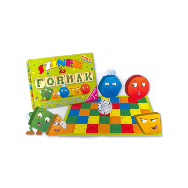 Színek és formák készségfejlesztő társasjáték – D-Toys