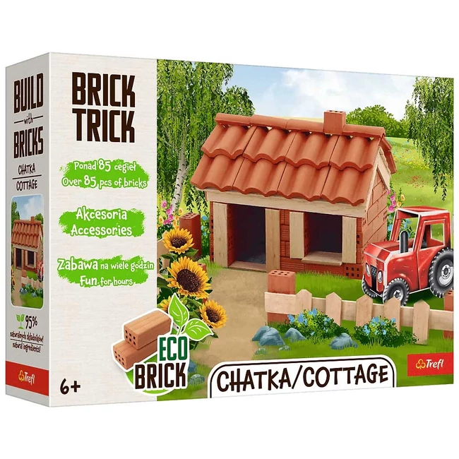 Brick Trick téglából építünk: Kunyhó 85 darabos építőjáték - Trefl