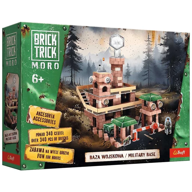 Brick Trick téglából építünk: Katonai bázis 340 darabos építőjáték - Trefl