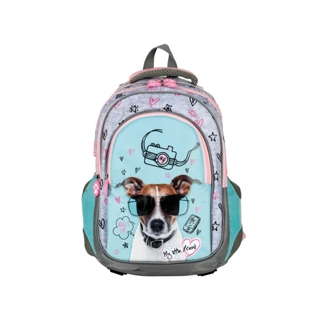 My Little Friend Dog lekerekített iskolatáska, hátizsák 40×28×18 cm