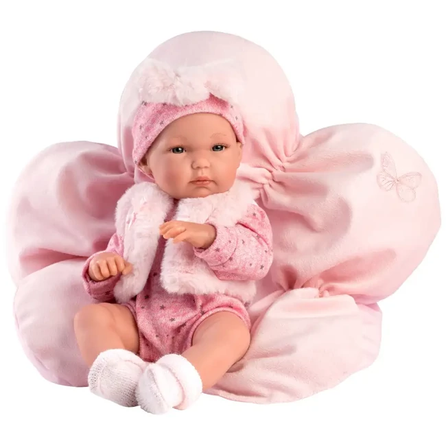 Llorens: Bimba 35 cm-es baba virág alakú párnával