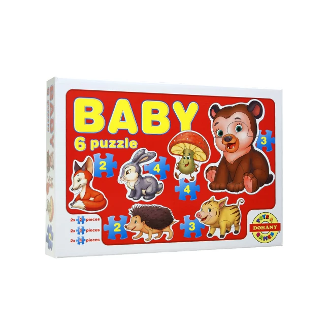 Baby Puzzle erdei állatok – D-Toys