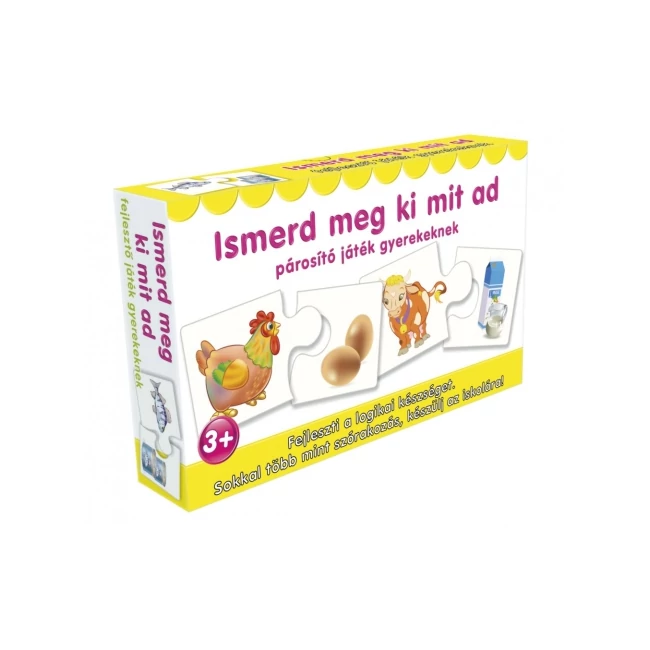 Ismerd meg ki mit ad párosító játék