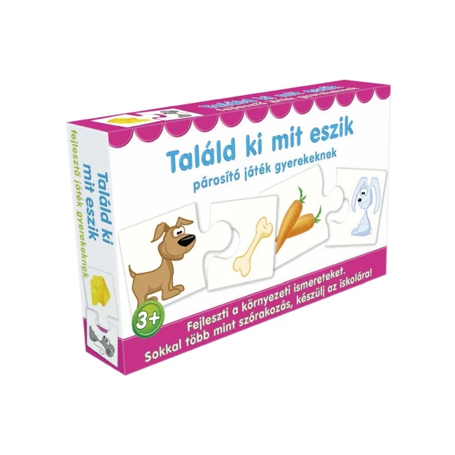 Találd ki mit esznek párosító játék