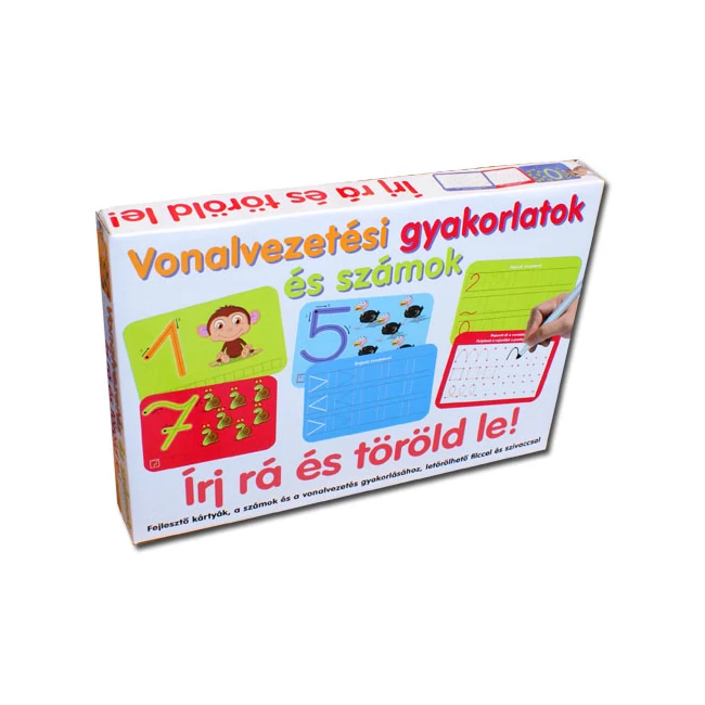 Vonalvezetési gyakorlatok és számok fejlesztő játék