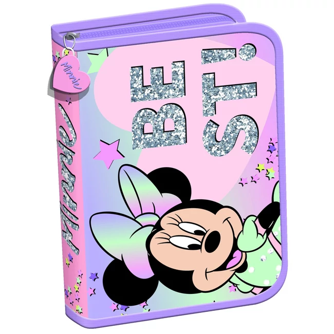 Minnie egér pasztell színű kihajtható tolltartó 21×14×3,5 cm