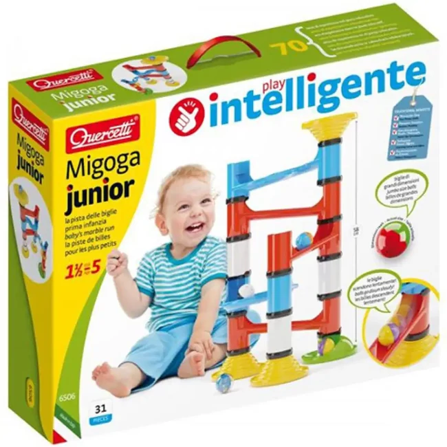 Quercetti: Migoga juniros golyópálya készlet 31 db-os