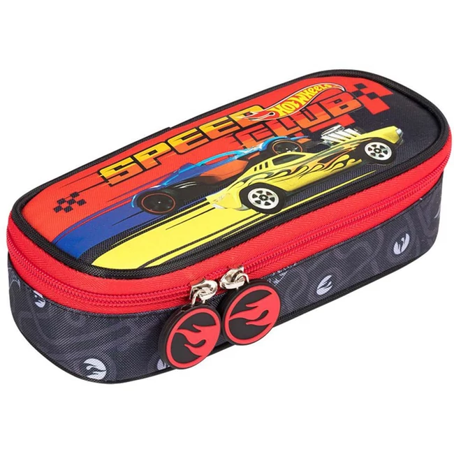 Hot Wheels ovális tolltartó 23×9,5×6 cm