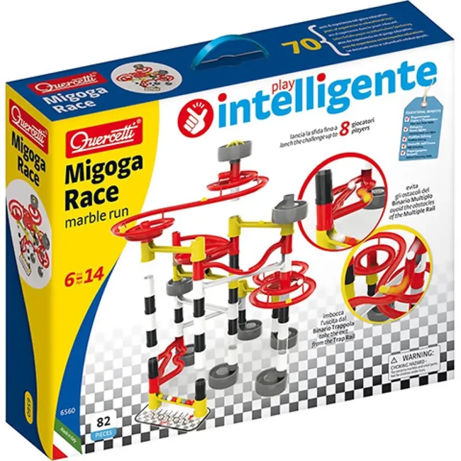 Quercetti: Migoga Race golyópálya készlet 82 db-os