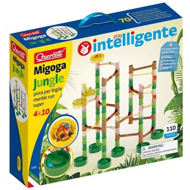 Quercetti: Migoga Dzsungel golyópálya készlet 110 db-os