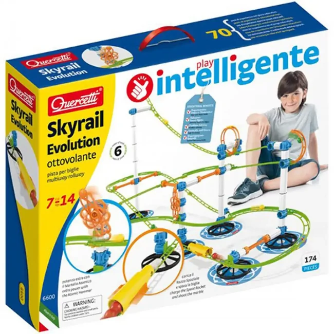 Quercetti: Skyrail Evolution golyópálya készlet 174 db-os