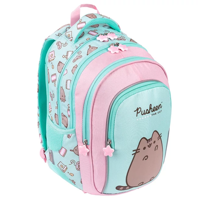 Pusheen Mint cicás iskolatáska, hátizsák 40 cm