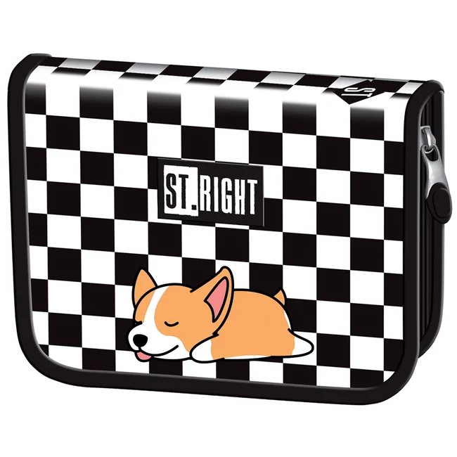 St.Right Sleepy Corgi kutyusos kihajtható tolltartó PC03 20,5×14×3,5 cm