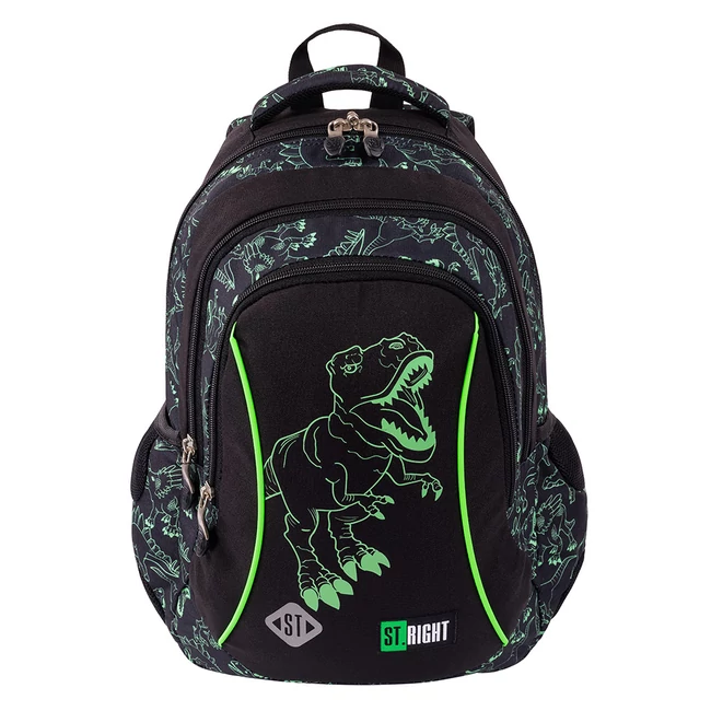 St.Right T-Rex dinoszauruszos ergonomikus iskolatáska, hátizsák BP26 39×27×17 cm