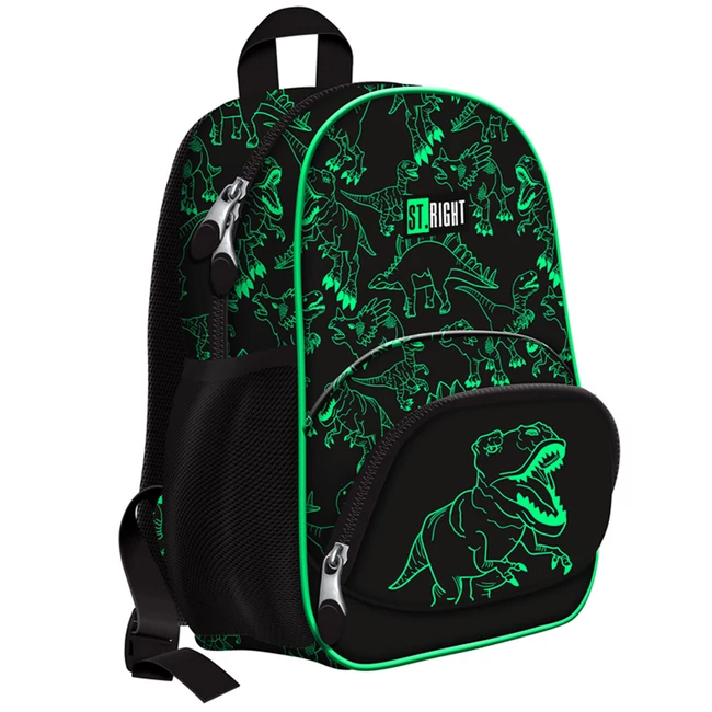St.Right T-Rex dinoszaurusz mintás ergonomikus iskolatáska, ovistáska, hátizsák BP-70