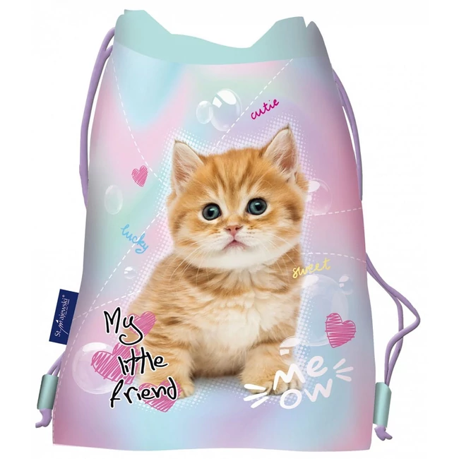 MY Little Friend – Pastel Kitty cica mintás tornazsák, sportzsák 43×32 cm