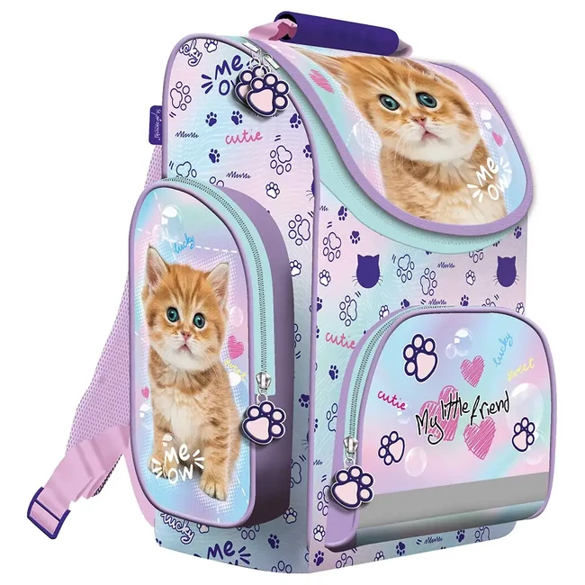 My Little Friend – Pastel Kitty cicás ergonomikus iskolatáska, hátizsák 35,5×27,5×16 cm