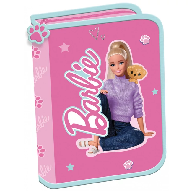 Barbie rózsaszín kihajtható tolltartó 21×14×3,5 cm
