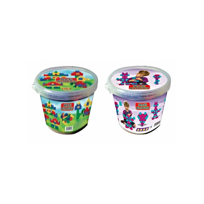 Maxi Blocks vödrös 32 db-os építőkockák – D-Toys