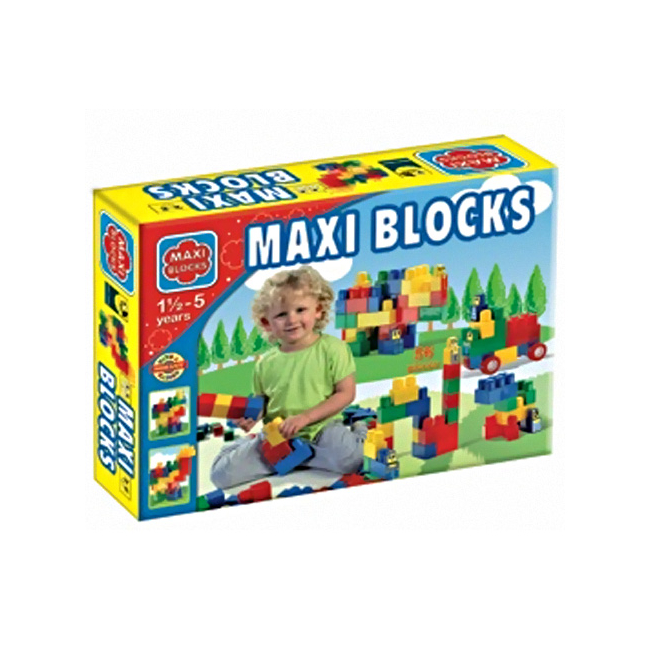 Maxi Blocks nagy dobozos építőkockák 56 db-os – D-Toys