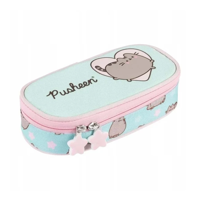 Pusheen kék ovális tolltartó 23×9,5×6 cm