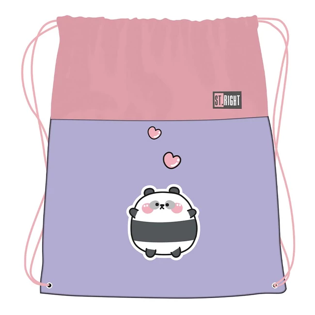 St.Right Happy Panda tornazsák, sportzsák 43×34 cm