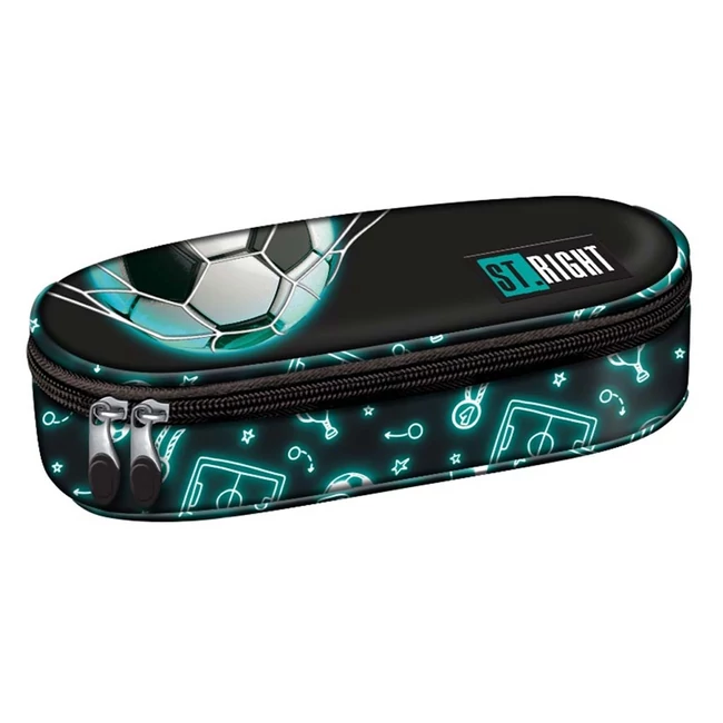 St.Right Neon Football ovális tolltartó PC01 23×9,5×6 cm