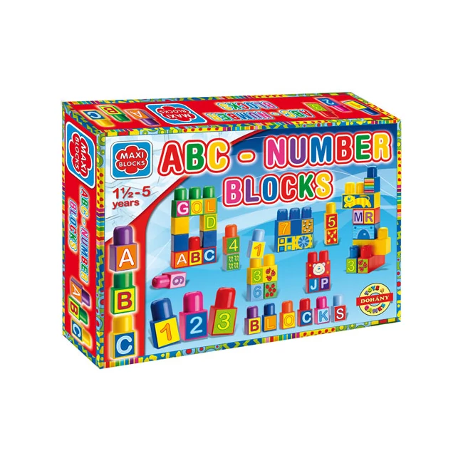 Maxi Blocks ABC építőkockák 64 db-os – D-Toys