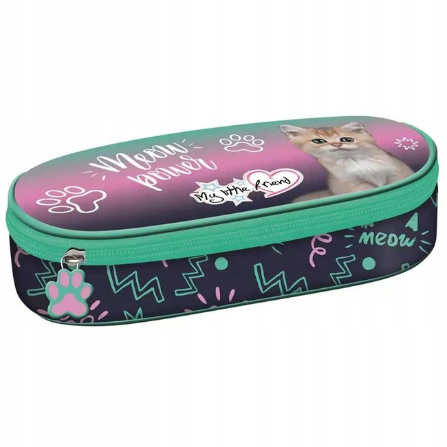 MLF Kitty Party cicás ovális tolltartó PC01 23x9,5x6cm